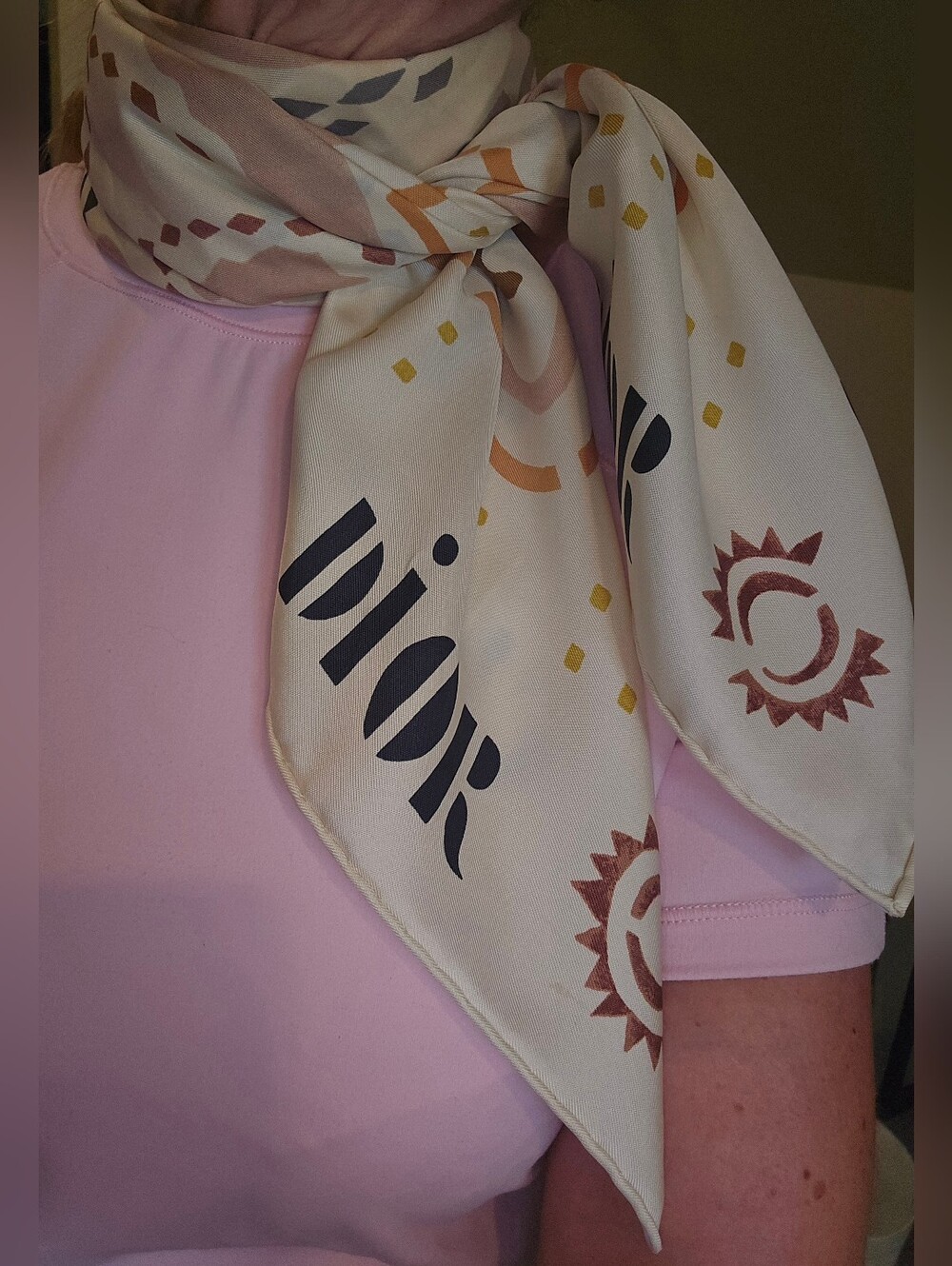Christian Dior Silk Scarf Large Square